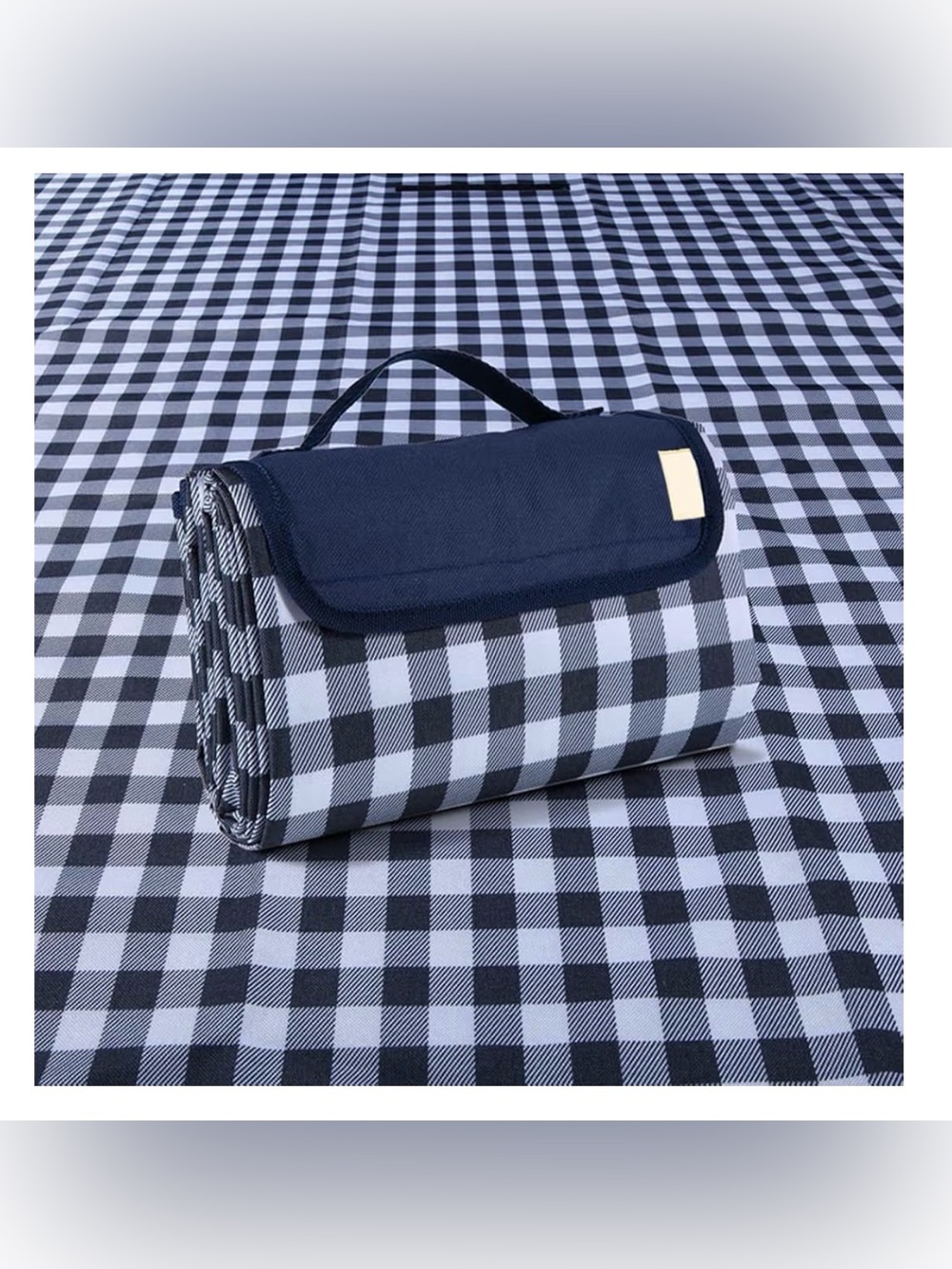 KY KANGYUN Blue Outdoor Picnic Blanket 80" × 80" - NWT Unused.